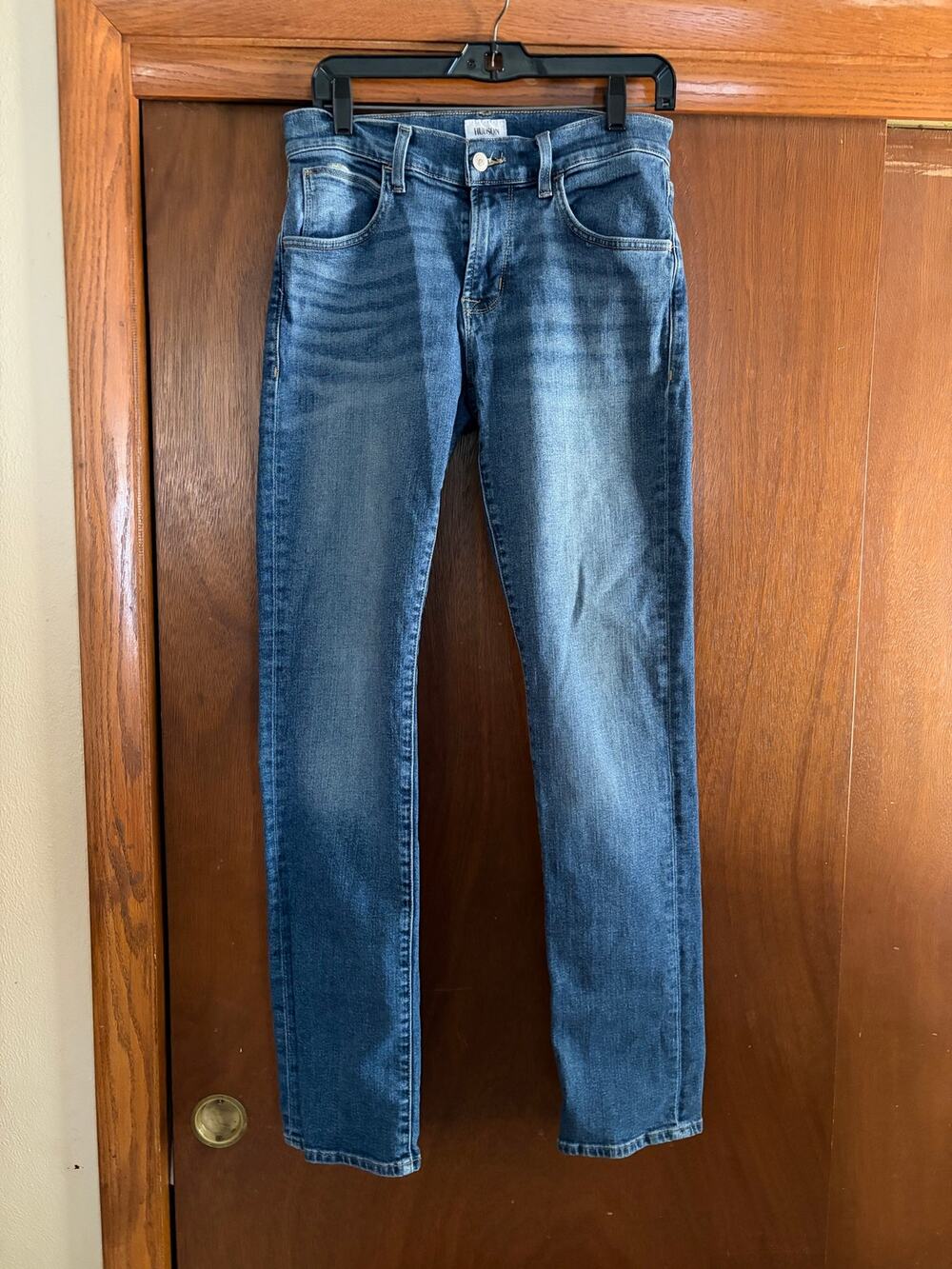 Hudson Blake Embark Slim Straight Jeans Men's 30 Medium Wash Stretch Denim